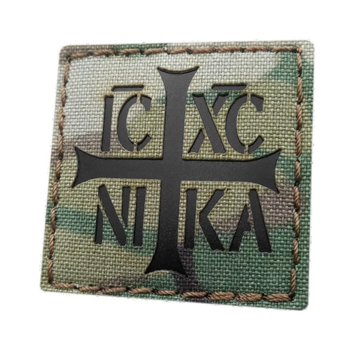 orthodox cross ICXC NIKA 2x2 multicam christogram OCP patch