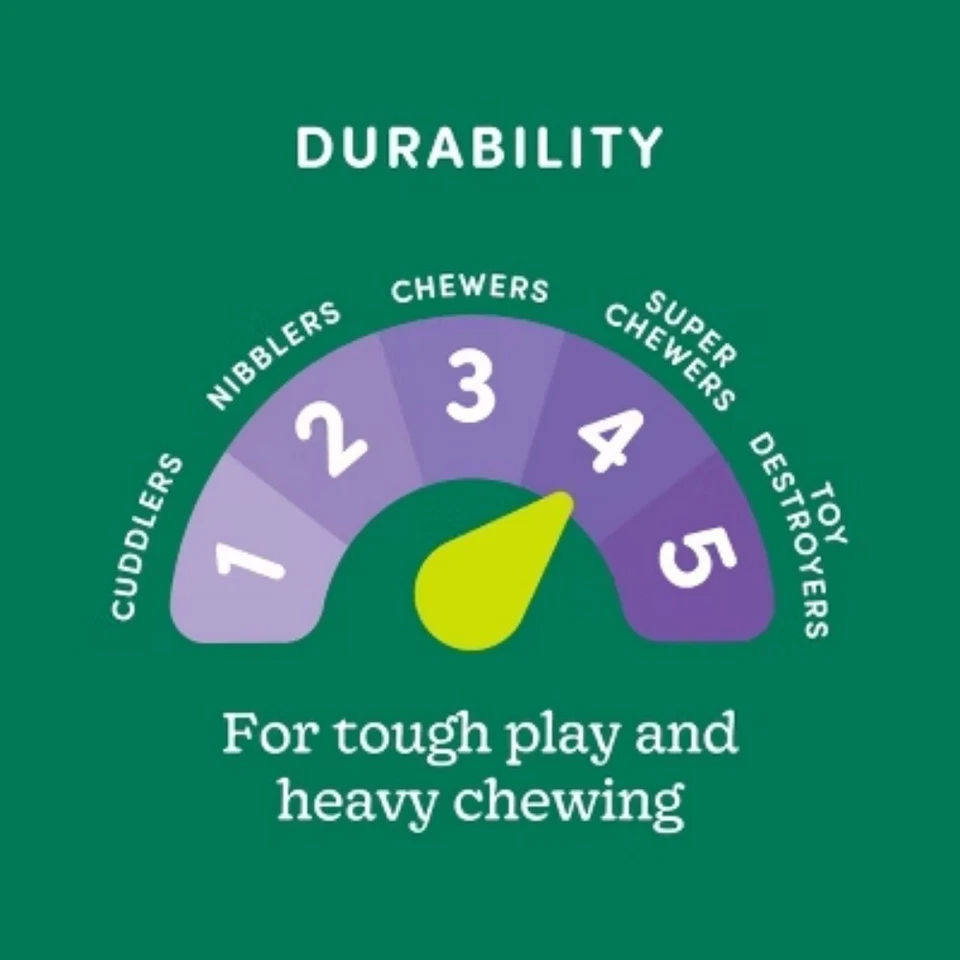 Rubber Wishbone Dog Toy - Orange - Boots & Barkley - Image 4 of 4