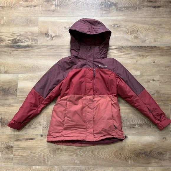 Columbia Omni-Tech Waterproof Insulated Hooded Colorblock Jacket Womens
