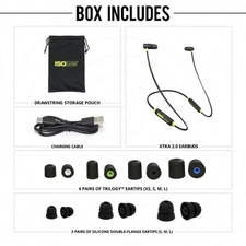 ISOtunes XTRA 2.0: Bluetooth Hearing Protection (Black & Yellow)Damaged Box**