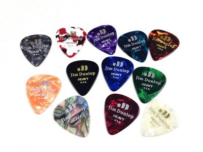 Dunlop Guitar Picks 12 Picks Celluloid Variety Pack Heavy