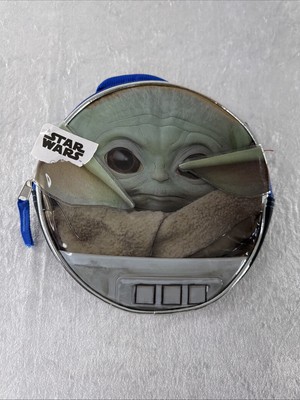 Round padded Insulated Lunch Box Bag Star Wars The Mandalorian Baby Yoda Collect