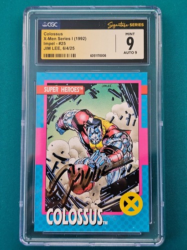 X-Men Series I Colossus #25 CGC 9 AUTO 9 SIGNED JIM LEE 2 color signature *RARE*