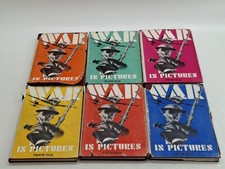 War In Pictures Books First to Sixth Years World War II Odhams Press Hardback
