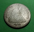1891 25¢ Seated Liberty Silver Quarter AG @ MELT PX*
