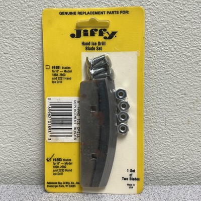 Jiffy #1893 Ice Auger Blade Set For 8  Model 1890, 2550, 2233 Hand Ice Drill