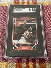 2008/09 Bowman Chrome Lebron James #3 Refractor #/499 Basketball SGC 8.5