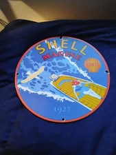 Porcelain Shell  12 Inch Sign