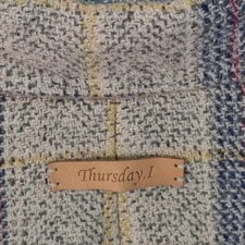 Thesday Island Check Wool Blend Jacket - Pre-Owned, Good Condition