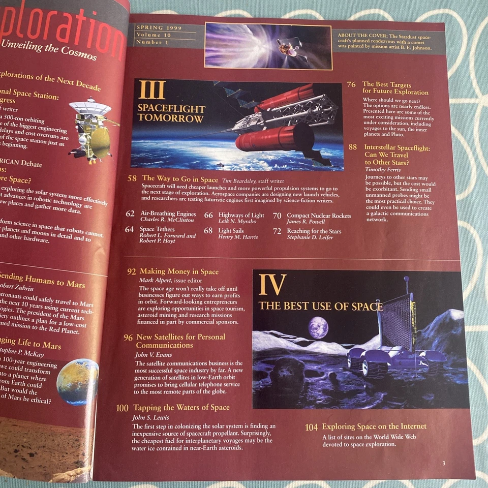 Scientific American - Special Issue, Future of Exploring Space magazine 1999  Foto 3 de 4