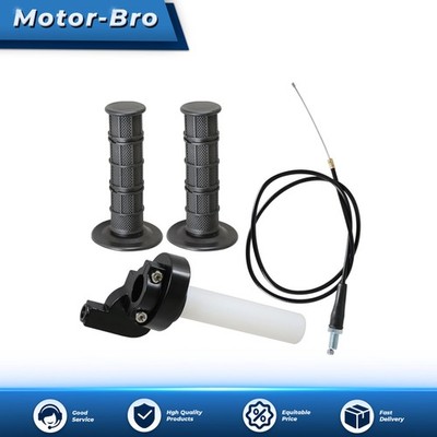 7/8''  22mm Twist Throttle Handle Grip with Cable 50-250CC ATV Dirt Bike NEW
