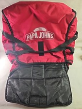 Official Papa John s Pizza Insulated Thermal Large Red Delivery Hot Bag DoorDash