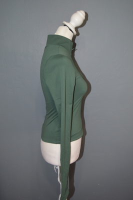 ALO Yoga Sz XS Clover Green Softsculpt Precision 1/4 Zip Long