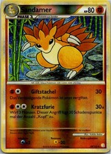 Pokémon Sandamer 29/123 Reverse Holo - HeartGold & SoulSilver - Deutsch 2010