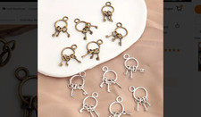 DollhouseDollhouse Vintage Skeleton Key Miniature Set Nostalgic Touch 1/12 Scale