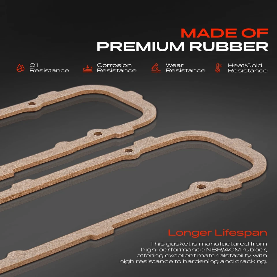 Juego de juntas de cubierta de válvula de motor para Chevy Malibu 78-83 Impala Camaro Buick Regal Foto 2 de 4