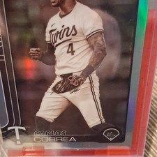 Topps 2024 Chrome Carlos Correa #204 Minnesota Twins MLB Baseball Card