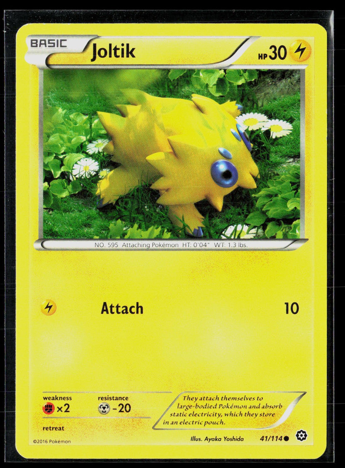 Joltik 41/114 Common Steam Siege Pokemon NM
