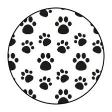 Dog paw envelope seals, stickers, labels, tags puppy