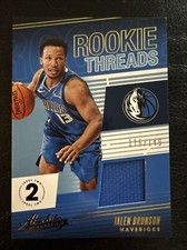 2018-19 Panini Absolute Rookie Threads Level 2 RT-JBR Jalen Brunson /149 Mavs RC