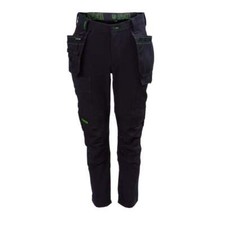 Apache Calgary 4-Way Stretch Trouser Holster Pockets Knee Pad - Black / Grey