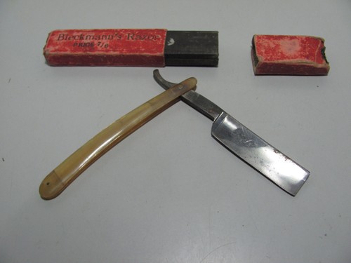 Vintage Bleckmann's German Made Straight Razor In Its Original Box - Picture 2 of 7