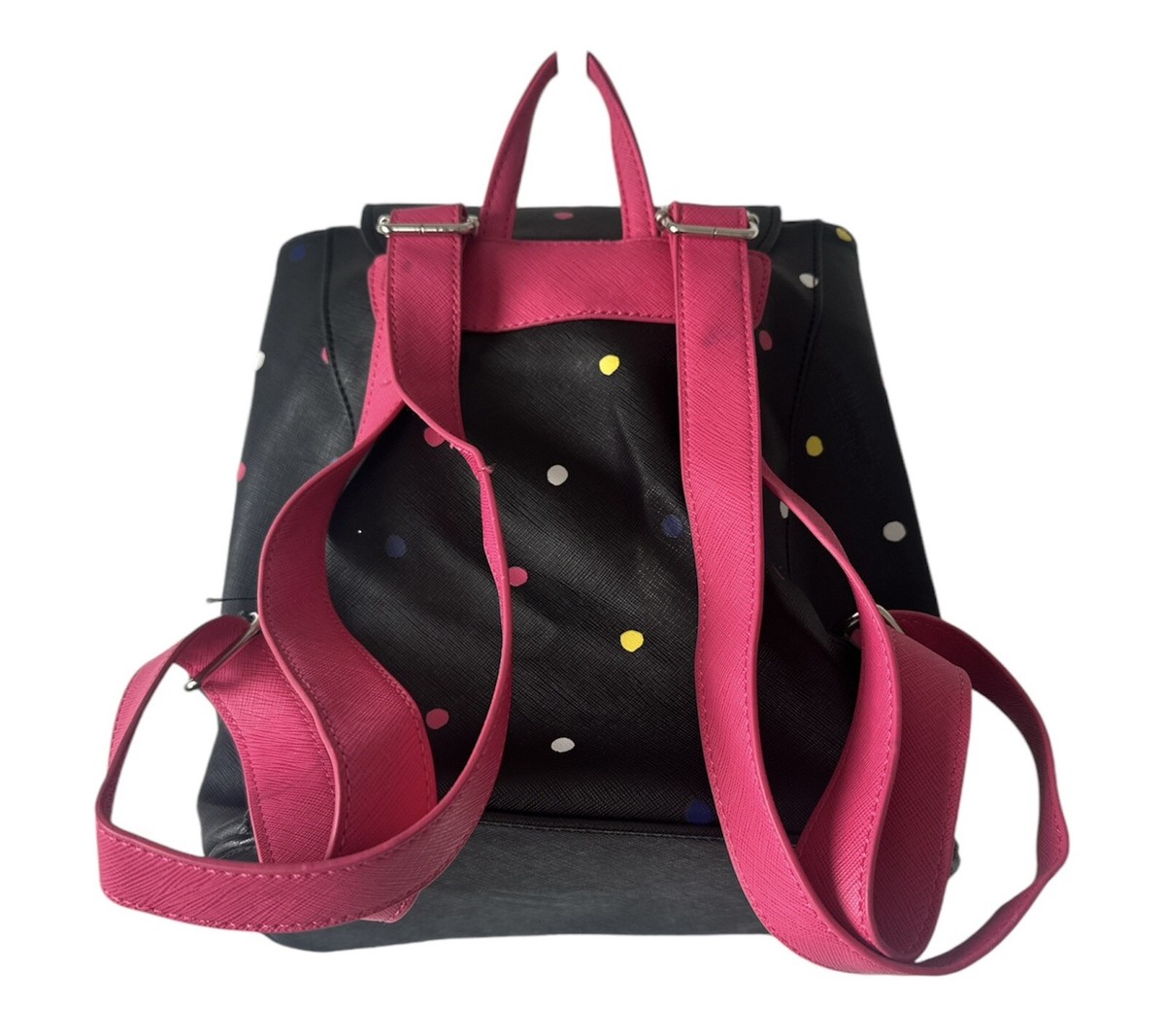 Disney Parks Loungefly Rock the Dots Minnie Mouse Backpack Black and Pink Polka Pink Loungefly Polka Dot Your 2025 Rock The Dots Look Book main image 2