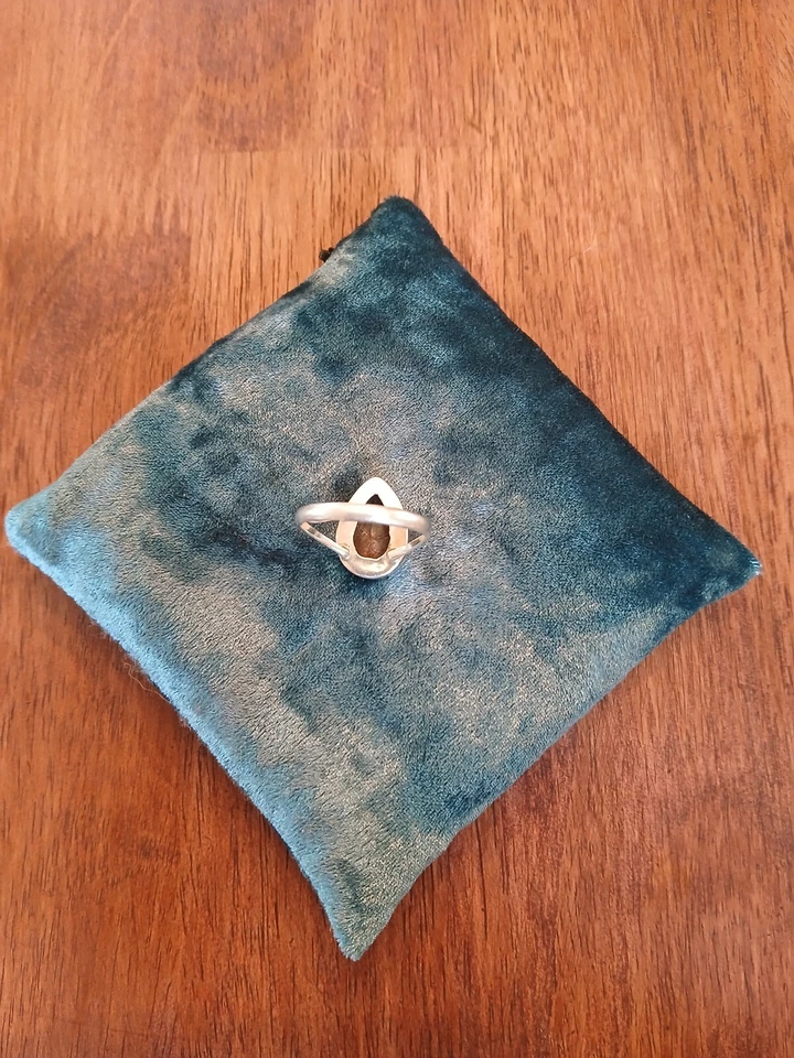 Anillo ametrino lágrima plata de ley - talla 9 Foto 3 de 3