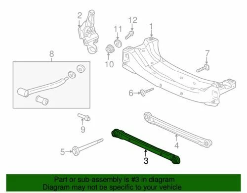 Vara de ligação lateral dianteira genuína GM 1997-2005 Chevrolet Oldsmobile Malibu 22606761 - Imagem 2 de 2