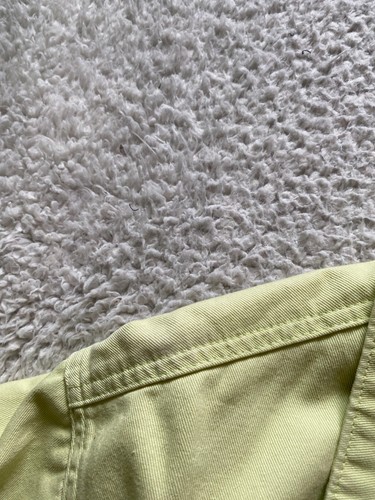 Talbots Women Denim Long Sleeve Pockets Jacket Yellow-Green Size S - Picture 7 of 9