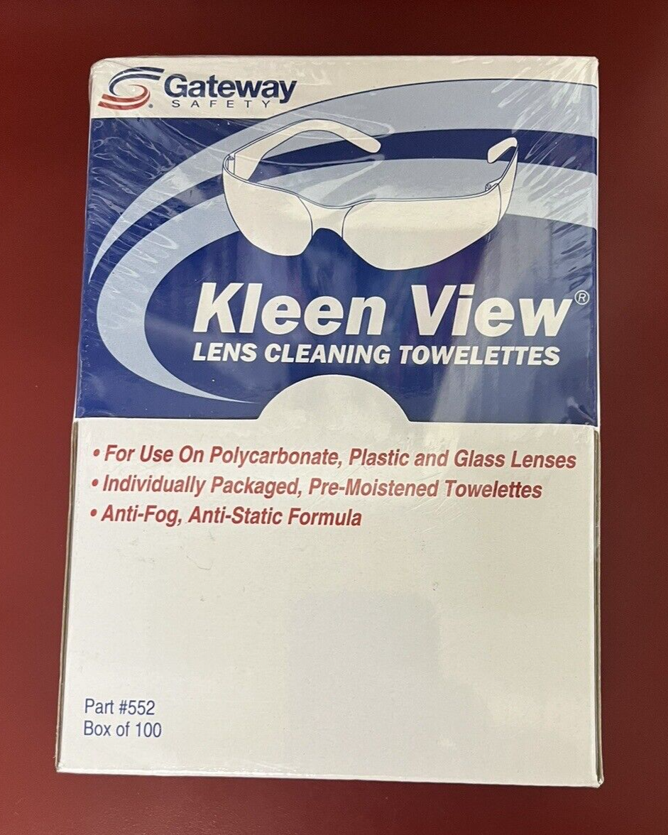 Gateway 100pc Kleen View Lens Cleaning Towelettes for Glasses, Goggles