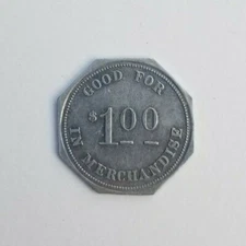 Scarce $1.00 Perry, Florida trade token, Tom Abdoo & Co Taylor County, FLA