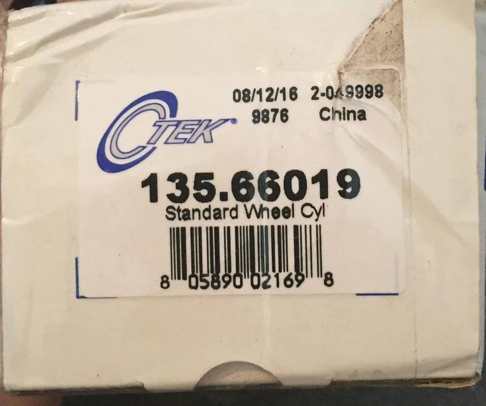 CENTRIC - C-TEK STANDARD WHEEL CYLINDERS #135.66019 CHEVROLET C1500 TRUCK K1500 - Image 4 of 4
