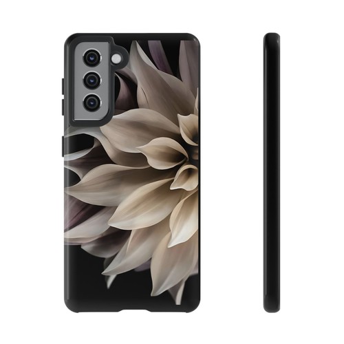 Tough Case For iPhone, Samsung Galaxy, Pixel, Cream Dahlia Flower Print - 第 198/223 張圖片