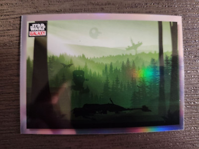 2023 Topps Star Wars Galaxy 74-Z Speeder Bike 98 Refractor