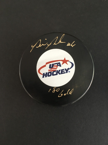 BILL BAKER AUTOGRAPHED "USA HOCKEY PUCK" J.S.A. AUTHENTICATED - Picture 3 of 4