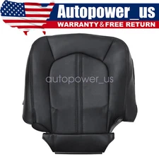 For 2008-2013 Cadillac CTS Passenger Bottom Perforated Leather Seat Cover BLACK