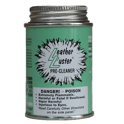 Leather Luster Pre-Cleaner Wax-Oil-Dye Remover 4 oz