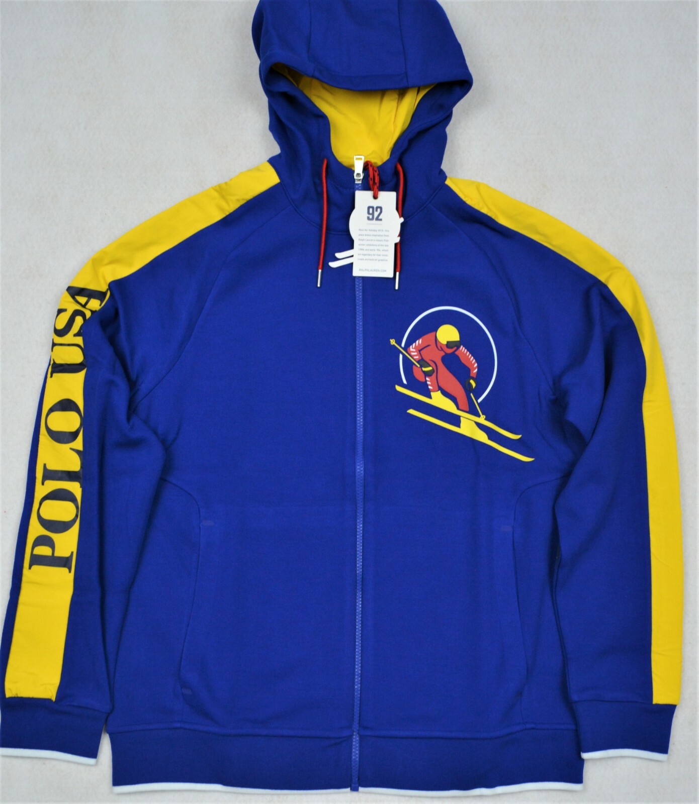 polo patch hoodie