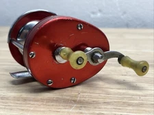 Vintage Unbranded Japan Level Wind Reel Red Sears Whitney ? Works