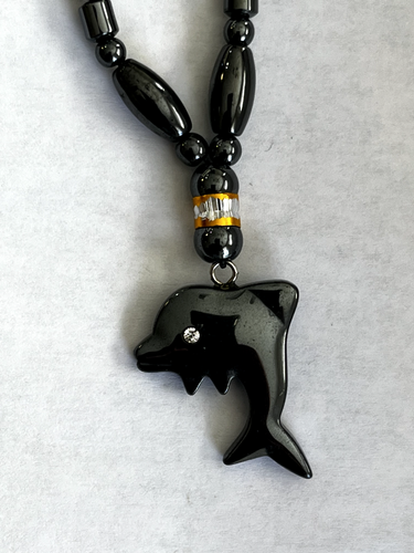 Hematite Pendant Necklace for "Women Men" Natural Stone, Chain Jewelry Gift - Picture 9 of 14