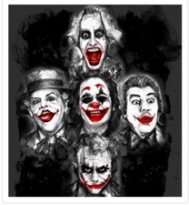 Comic Book Joker Throw Blanket Bunch Of Joker’s From Movies 50” X 60” Batman DC