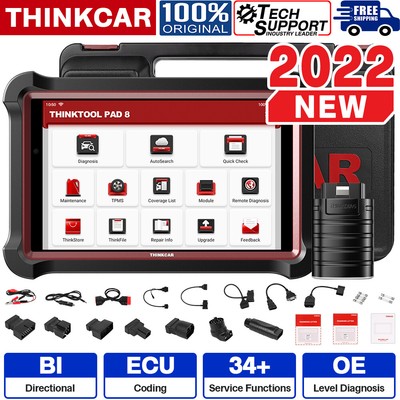 THINKTOOL PAD8 Bi-Directional Car OBD2 Scanner Auto Diagnostic Tool Key Coding