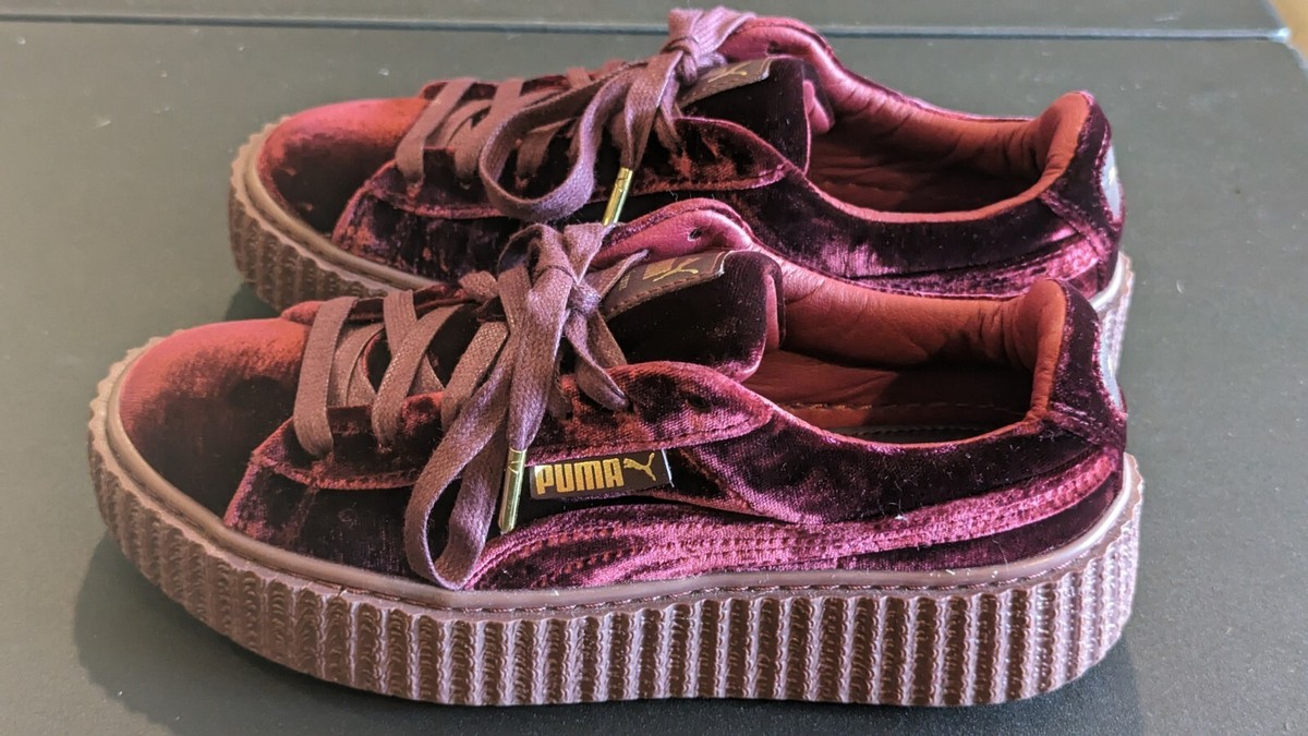 Fenty Creeper Pumas Burgundy Rihanna Rihanna Fenty Puma Shoes
