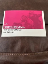 1978 SS/SXT 125 Harley Davidson Aermacchi AMF Owners Manual OEM