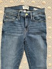 Frame Le Skinny De Jeanne Tulip Fringe Hem Jean Size 24 NWOT — photo 5