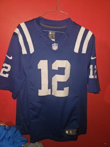 Andrew Luck #12 Indianapolis Colts NFL Nike On Field Blue Jersey Men's Size M