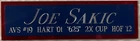 JOE SAKIC NAMEPLATE AUTOGRAPHED SIGNED HOCKEY STICK JERSEY PUCK PHOTO AVALANCHE