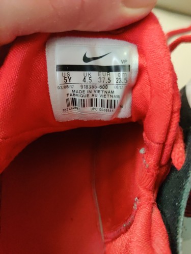 Nike KD 10 Basketball shoes size 5y Women's 6.5 Sneakers red black Oreo Durant - Picture 6 of 10