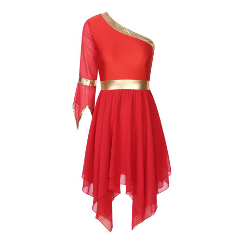 Para mujeres Disfraz de Baile Fiesta Vestido Show Vestidos de Baile Ropa Corta Borde Gimnasio - Imagen 15 de 77